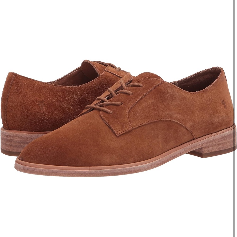 Frye Emory Oxfords Nutmeg Suede 7